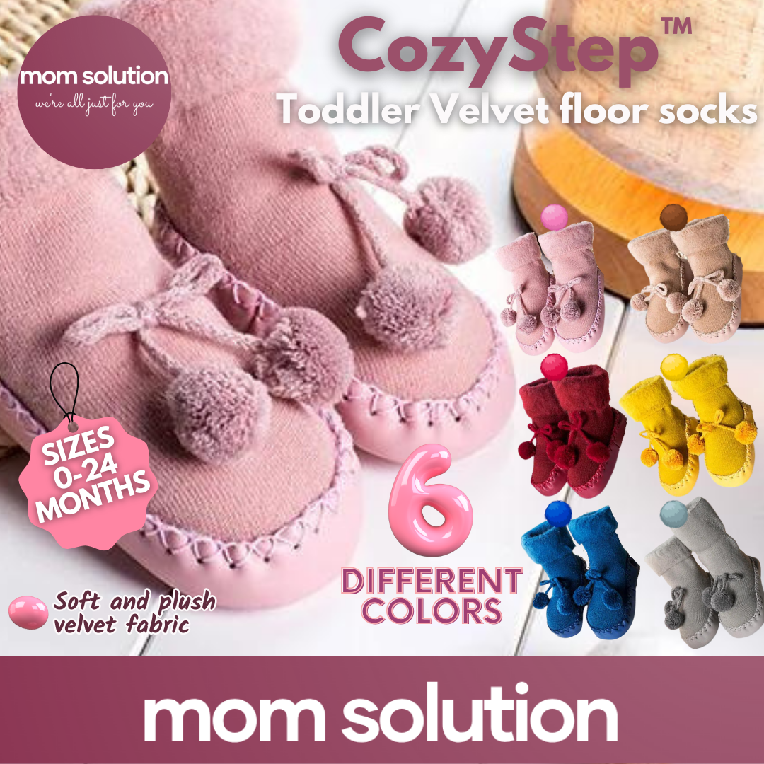 CozyStep™ – Bodensocken aus Samt für Kleinkinder 