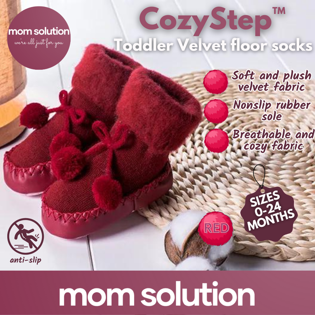 CozyStep™ – Bodensocken aus Samt für Kleinkinder 