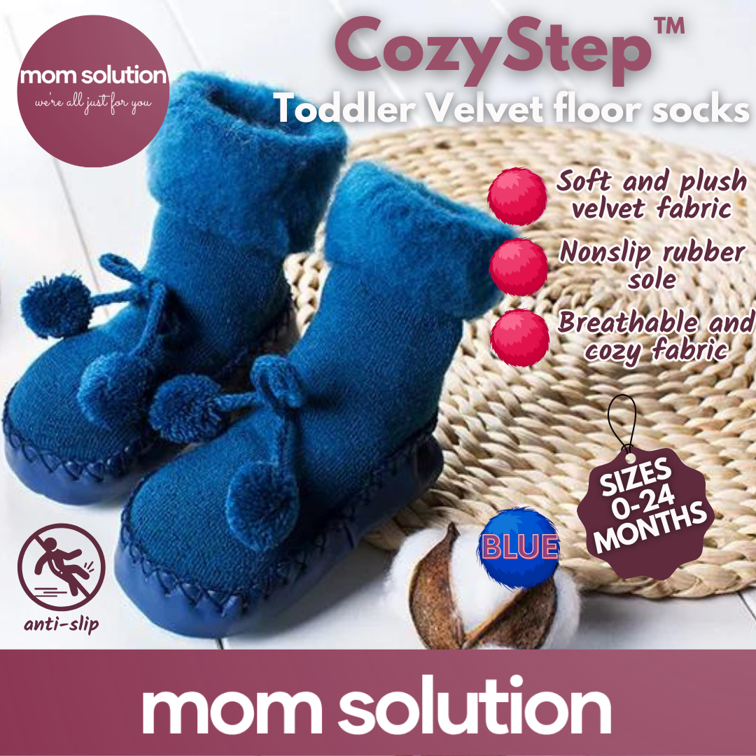 CozyStep™ – Bodensocken aus Samt für Kleinkinder 