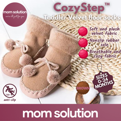 CozyStep™ – Bodensocken aus Samt für Kleinkinder 